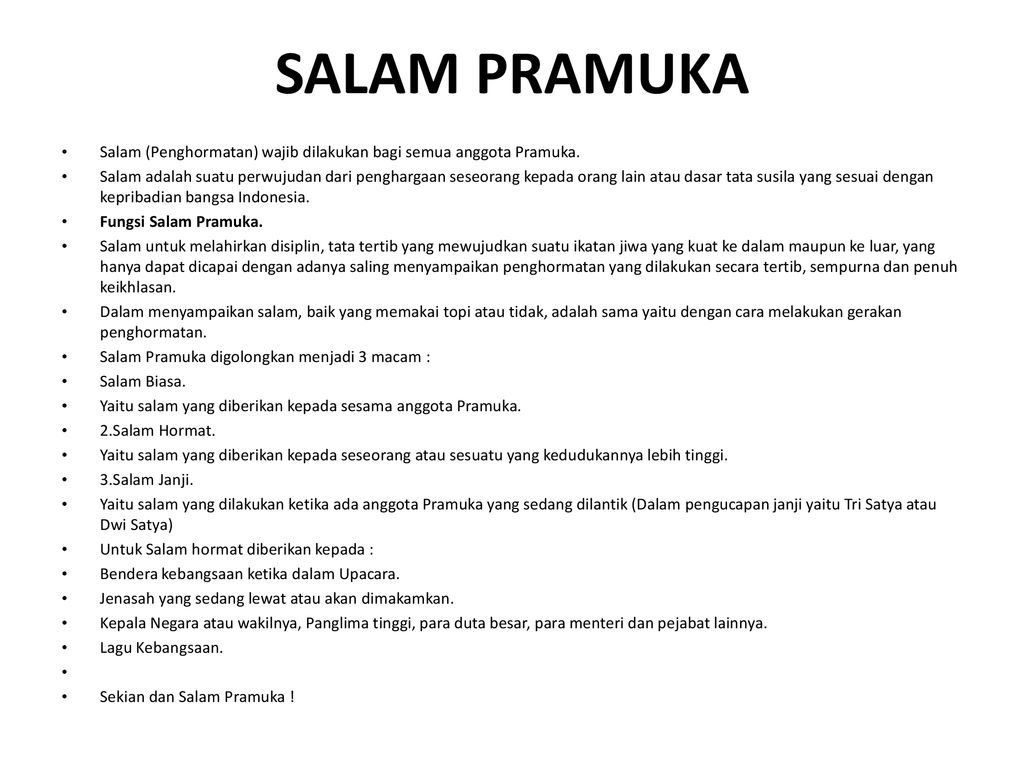 Salam Pramuka Motto Dan Arti Lambang Gerakan Pramuka Lakaran